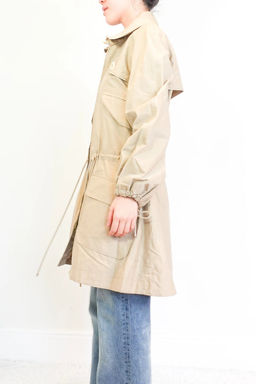 Parka with Iconic Chain Belt twill