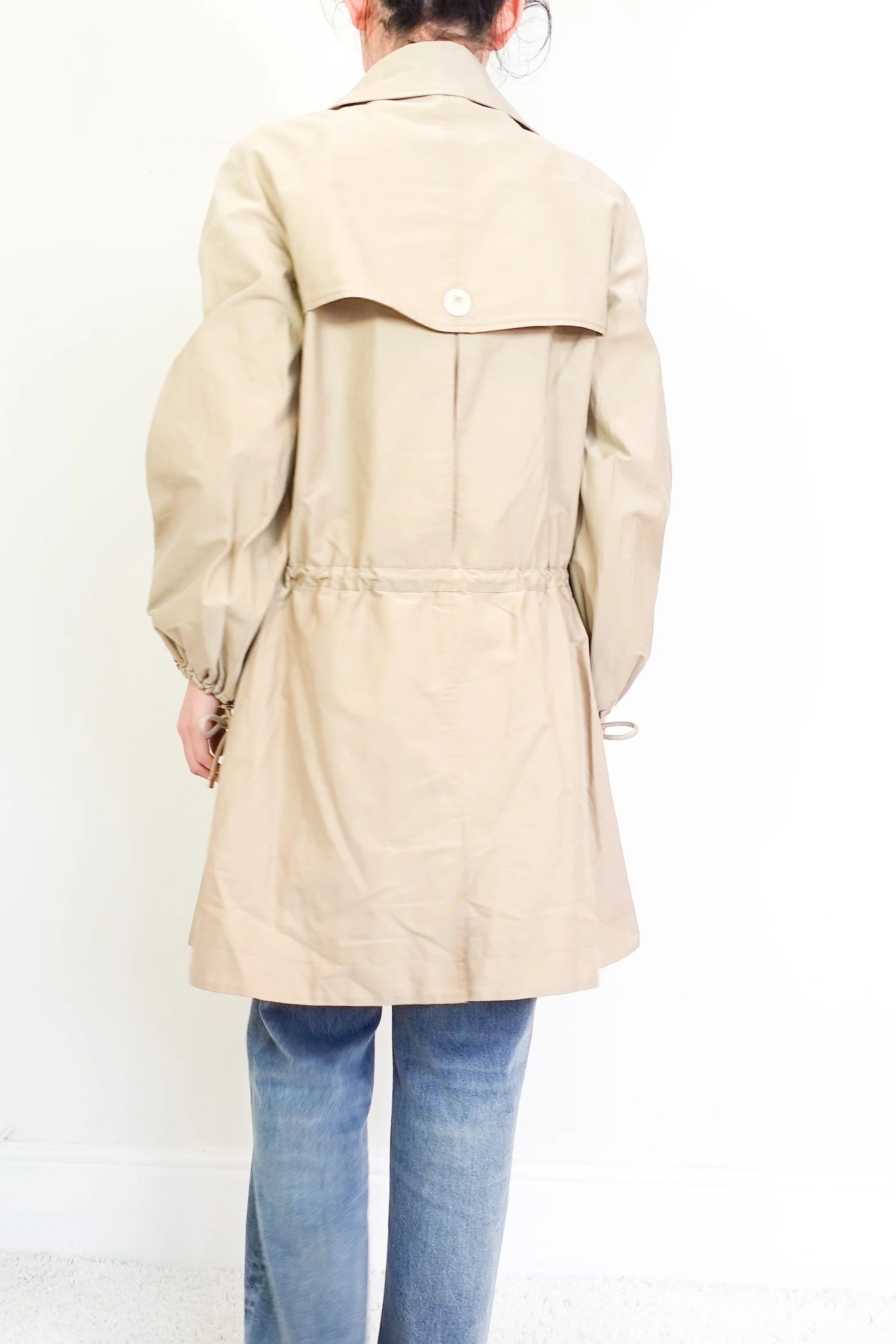 Parka with Iconic Chain Belt twill